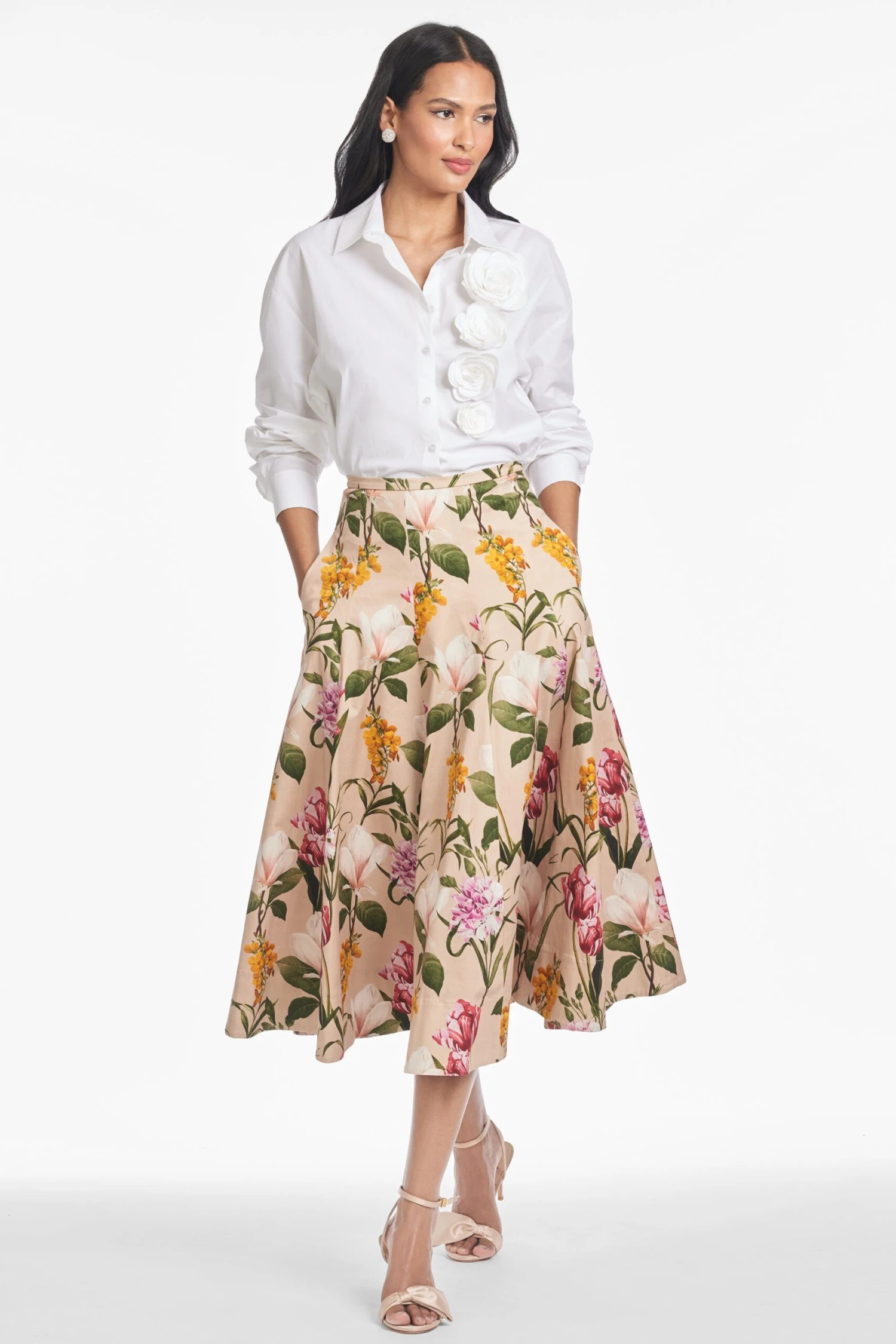TRIXIE SKIRT - FRENCH BRISTRE BLOSSOMS 1 TRIXIE SKIRT - FRENCH BRISTRE BLOSSOMS