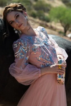 On The Rocks Clutch - Pink Lemonade Bouquet -SACHIN & BABI Clothes SACHINBABI RAW1145 2