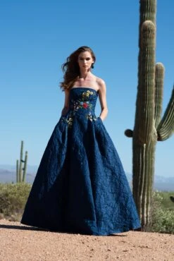 Belle Gown - Midnight 8 Belle Gown - Midnight -SACHIN & BABI Clothes SACHINBABIRAW1303