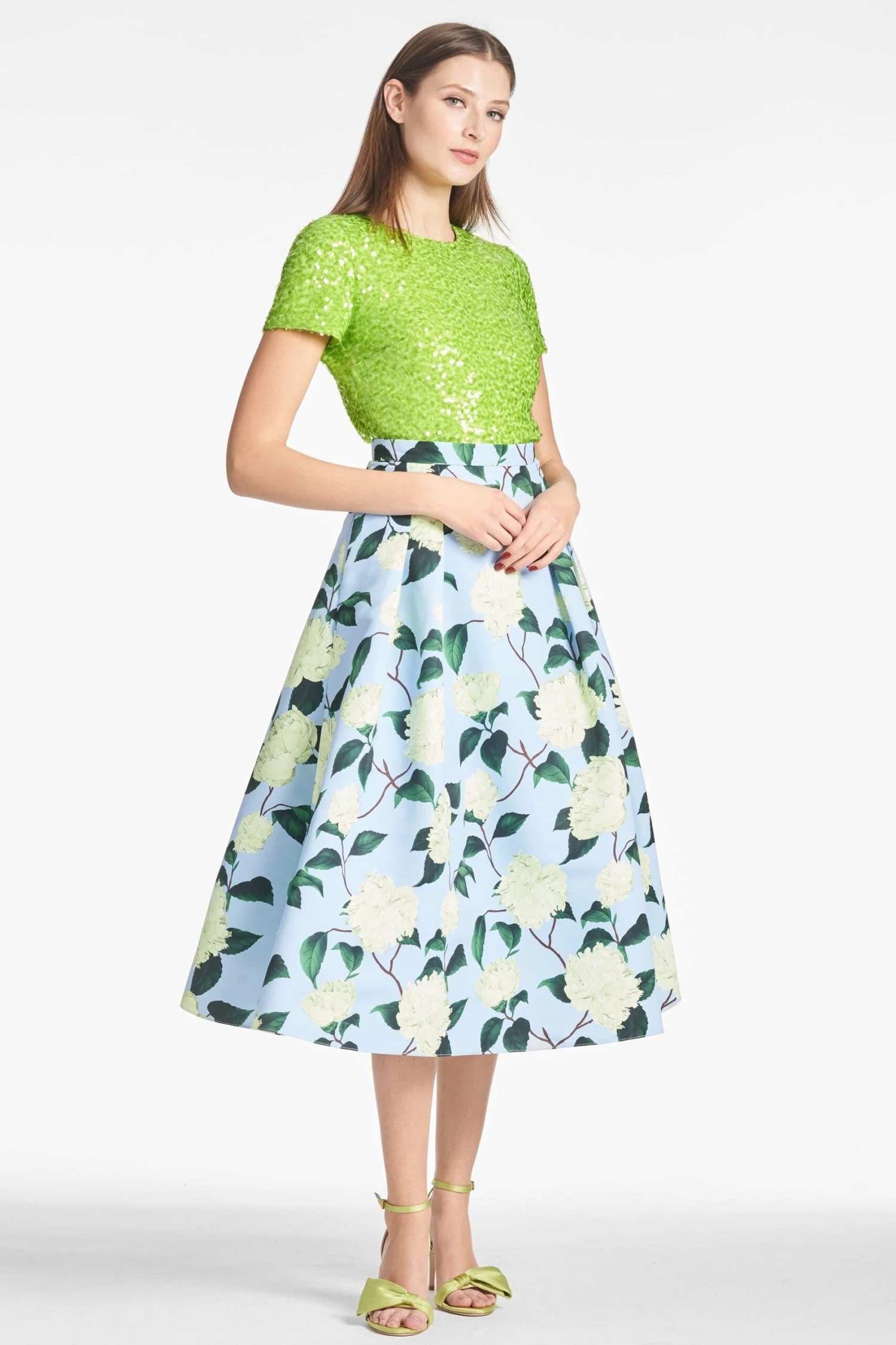 Veronica Top - Electric Lime 1 Veronica Top - Electric Lime