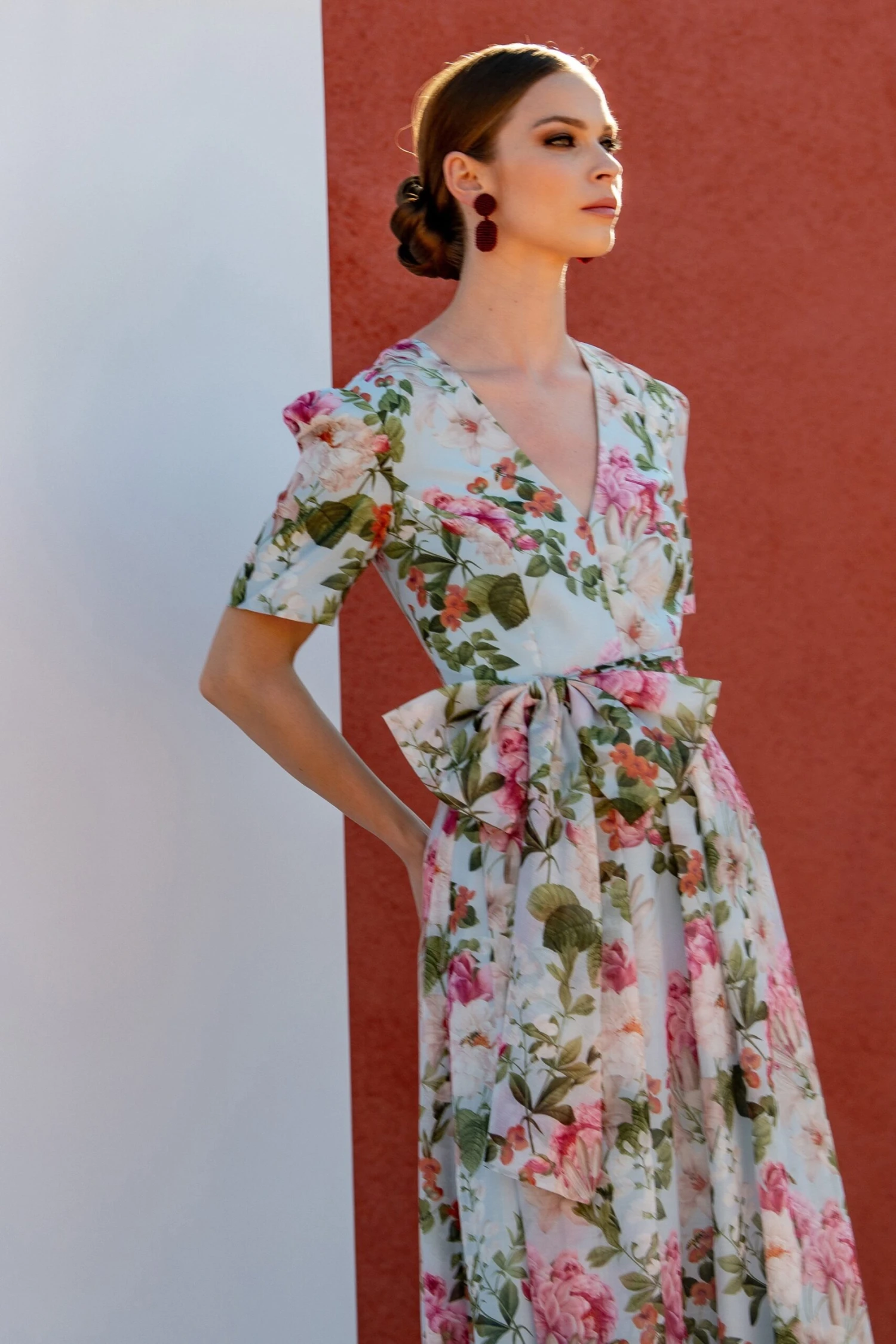 BRONWYN GOWN - SKY BLUE PETALS 1 BRONWYN GOWN - SKY BLUE PETALS