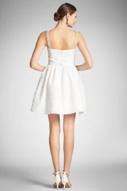 Serena Dress - Ivory -SACHIN & BABI Clothes SERENADRESS IVORY BACK