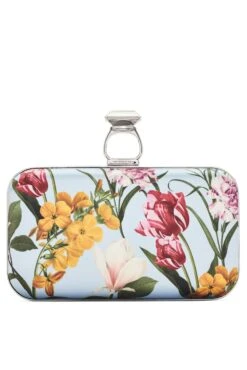 ON THE ROCKS CLUTCH - GLACIAL BLUE BLOSSOMS