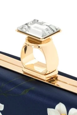 ON THE ROCKS CLUTCH - NAVY NARCISSUS -SACHIN & BABI Clothes SHOT 02 029 DETAIL