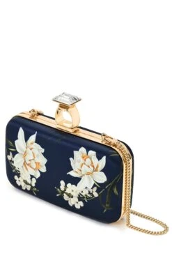 ON THE ROCKS CLUTCH - NAVY NARCISSUS -SACHIN & BABI Clothes SHOT 02 100