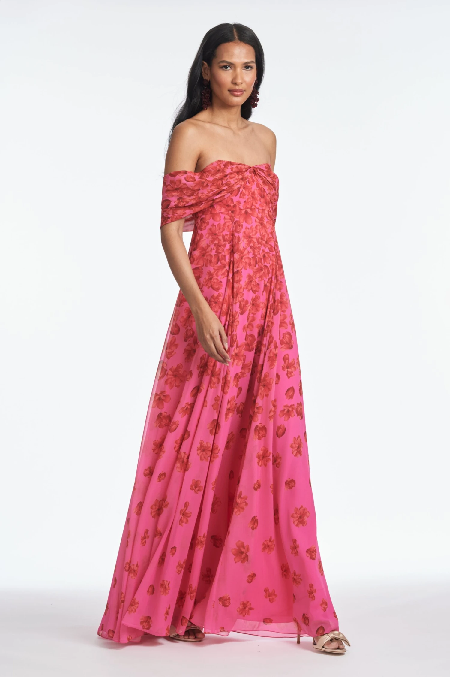 KENNEDY GOWN - ROSE VERMILION 1 KENNEDY GOWN - ROSE VERMILION