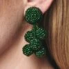 MINI COCONUTS EARRINGS - EMERALD