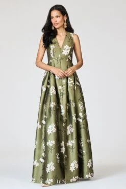 BROOKE GOWN - MOSS FORMOSA