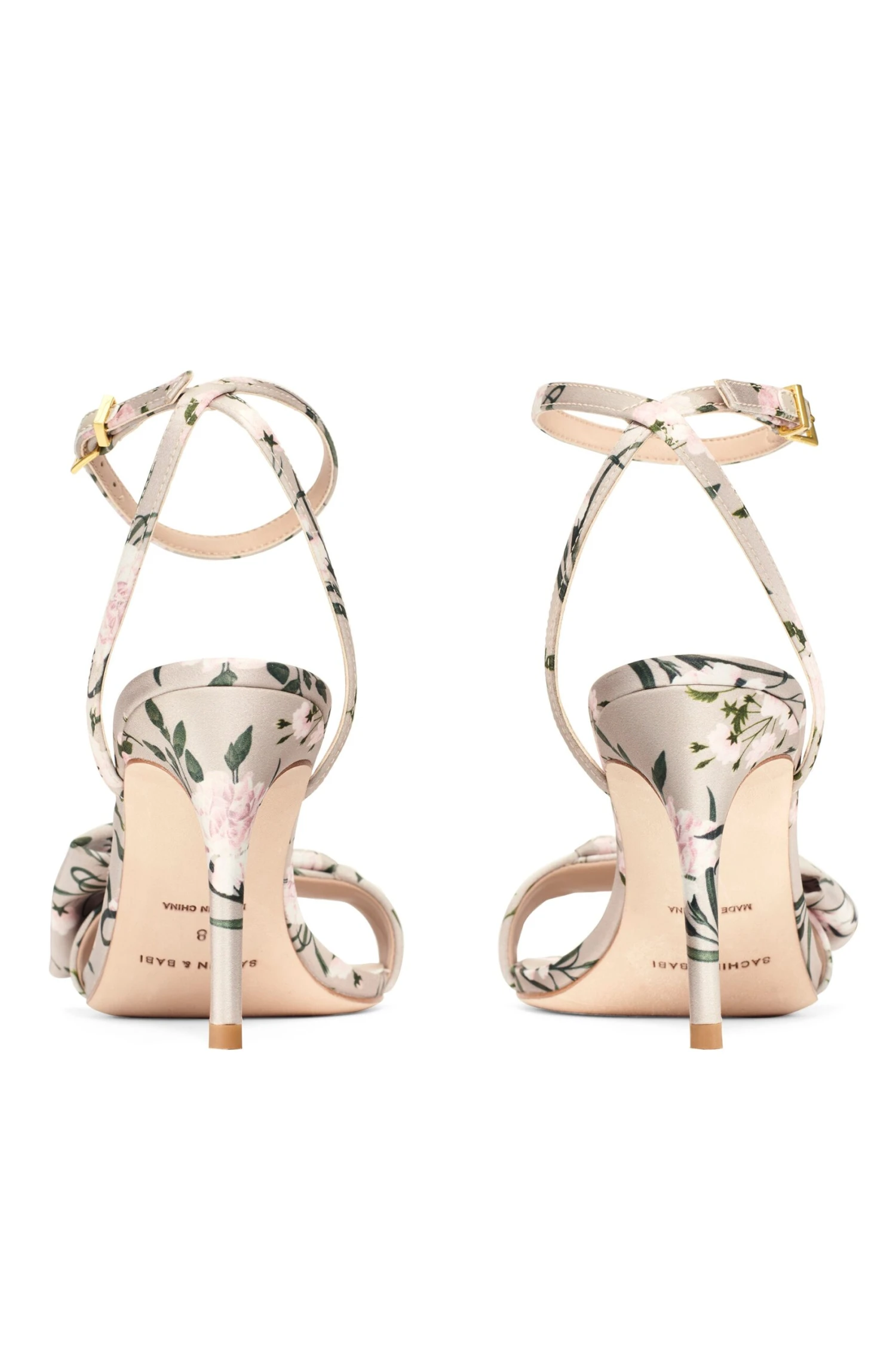 CHELSEA OBI-BOW OPEN TOE - PEWTER ENGLISH ROSE 4 CHELSEA OBI-BOW OPEN TOE - PEWTER ENGLISH ROSE - Image 4