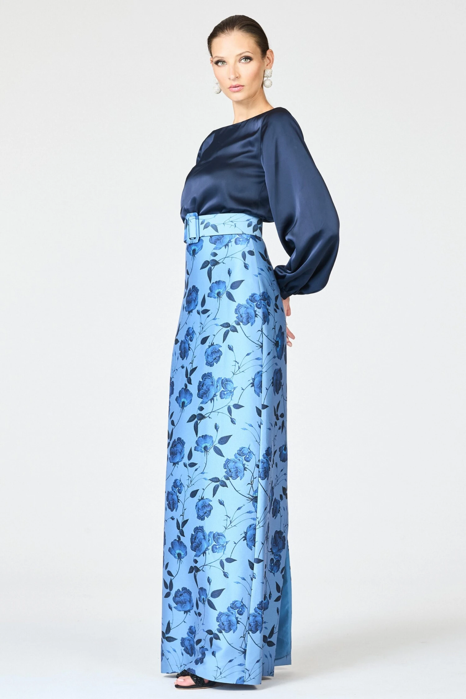 ASTOR GOWN - WILD STEEL ROSES 1 ASTOR GOWN - WILD STEEL ROSES