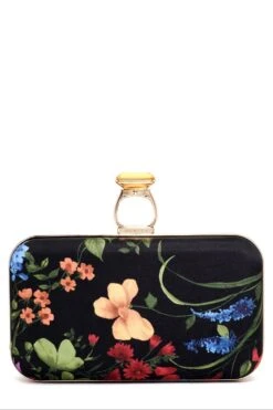 On The Rocks Clutch - Noir Wildflower