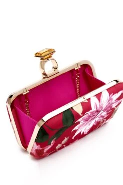On The Rocks Clutch - Deep Pink Dahlia -SACHIN & BABI Clothes SHOT 18 436