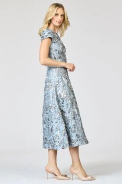JACKIE DRESS - PEWTER GARDENS