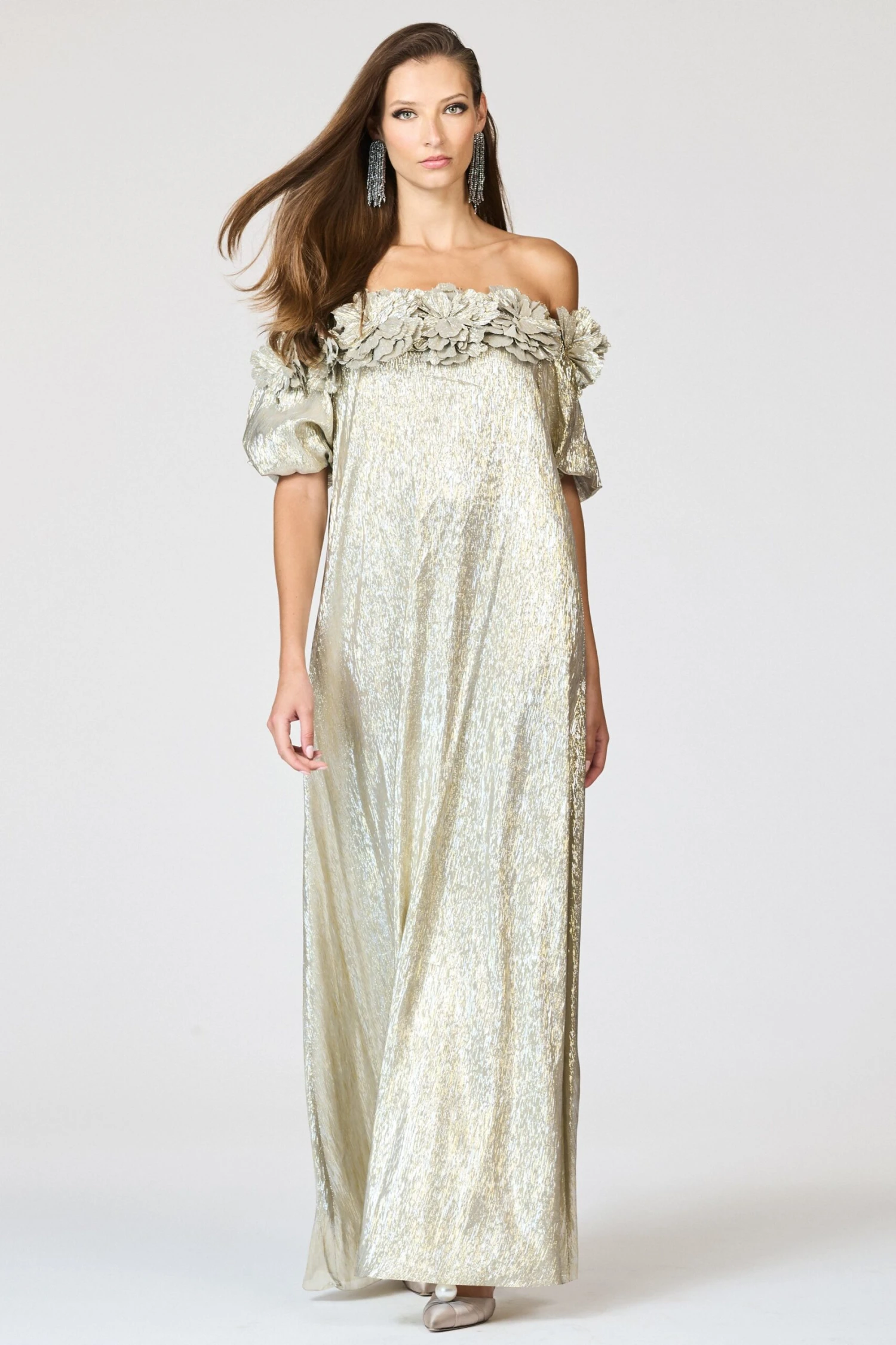VALENTINA GOWN - METALLIC 1 VALENTINA GOWN - METALLIC