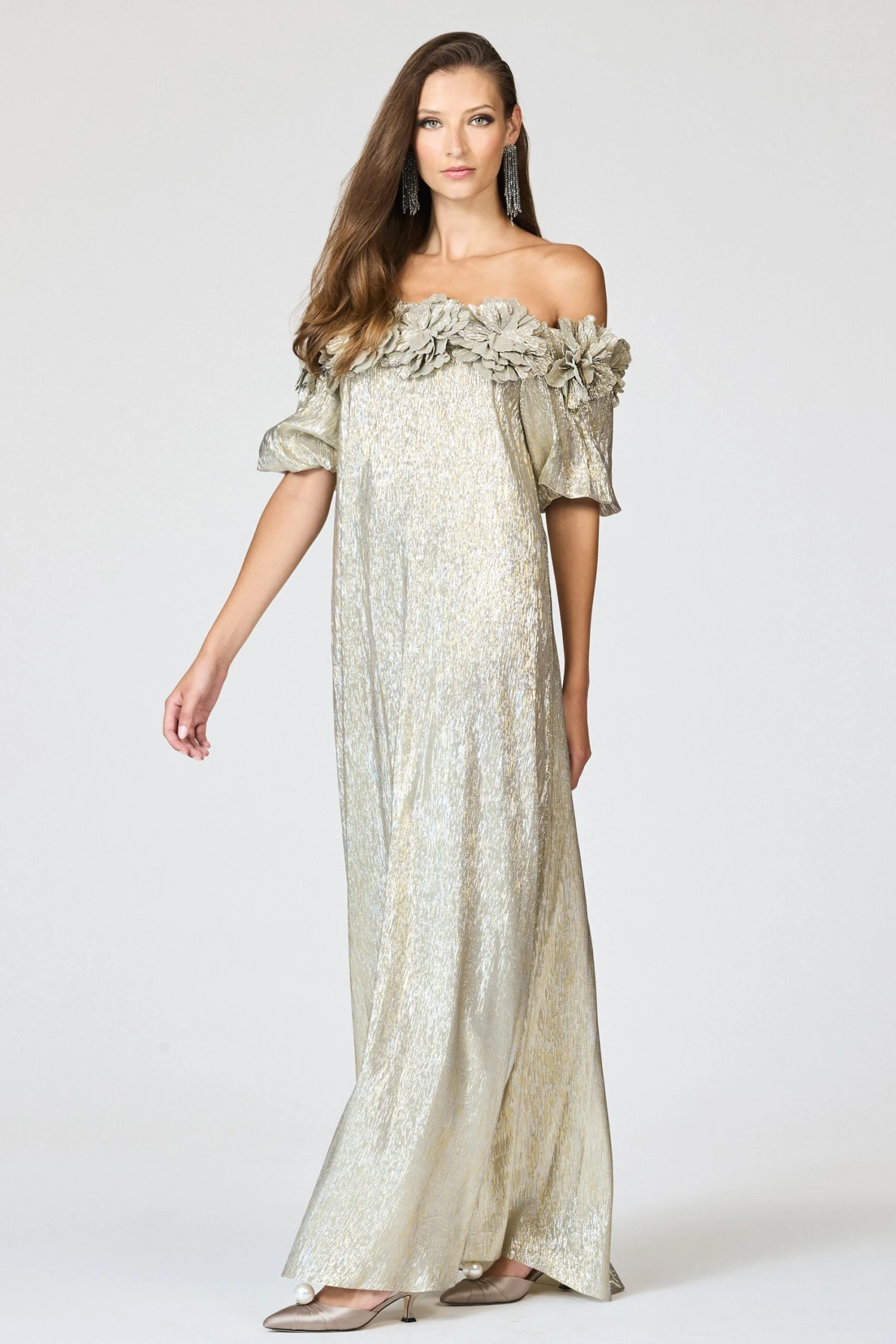 VALENTINA GOWN - METALLIC 4 VALENTINA GOWN - METALLIC - Image 4