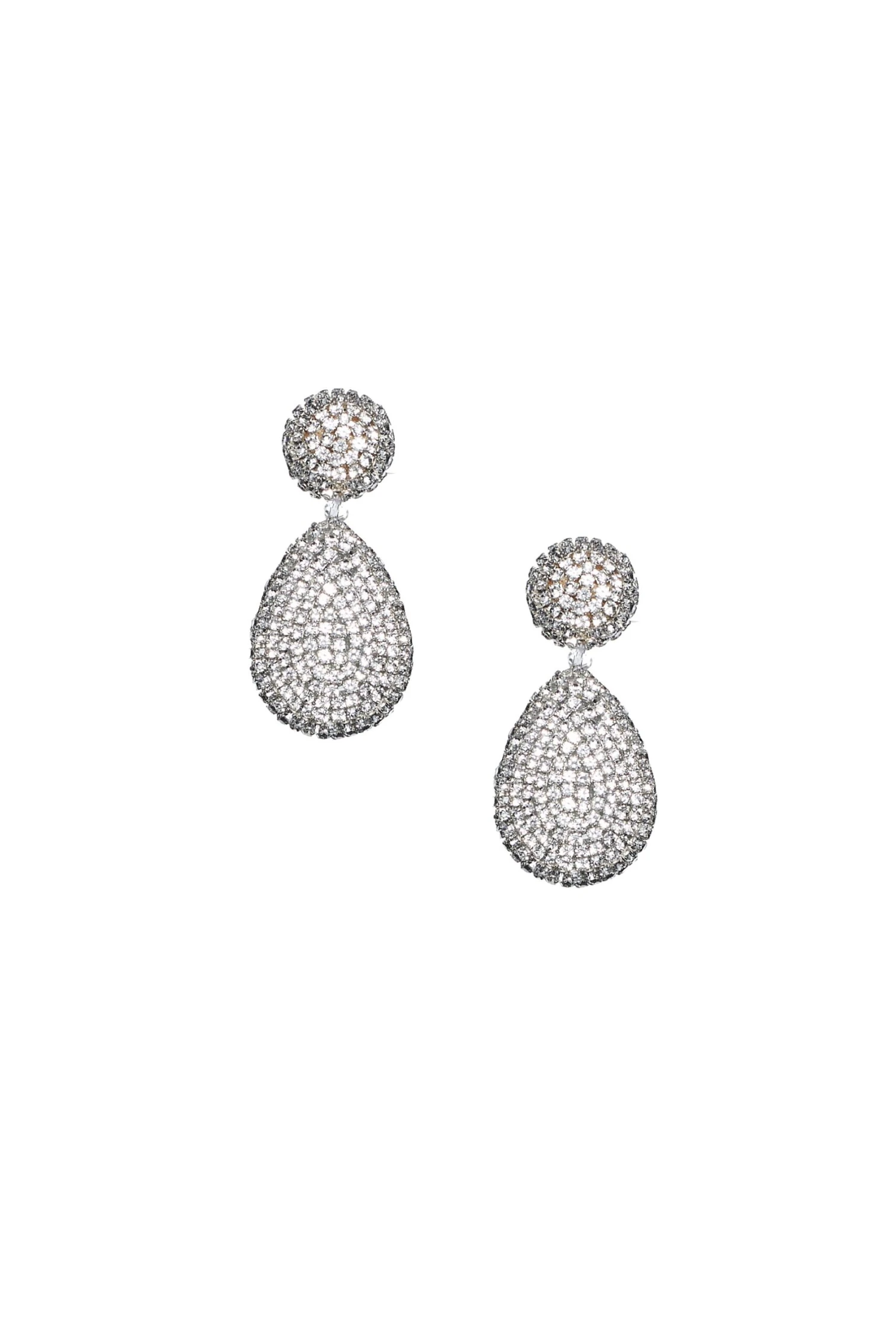PIA EARRINGS - CLEAR CRYSTALS 2 PIA EARRINGS - CLEAR CRYSTALS - Image 2