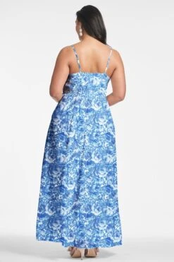 Sienna Gown - Mediterranean Blooms -SACHIN & BABI Clothes SIENNAGOWN MEDITERRANEANBLOOM BACK5