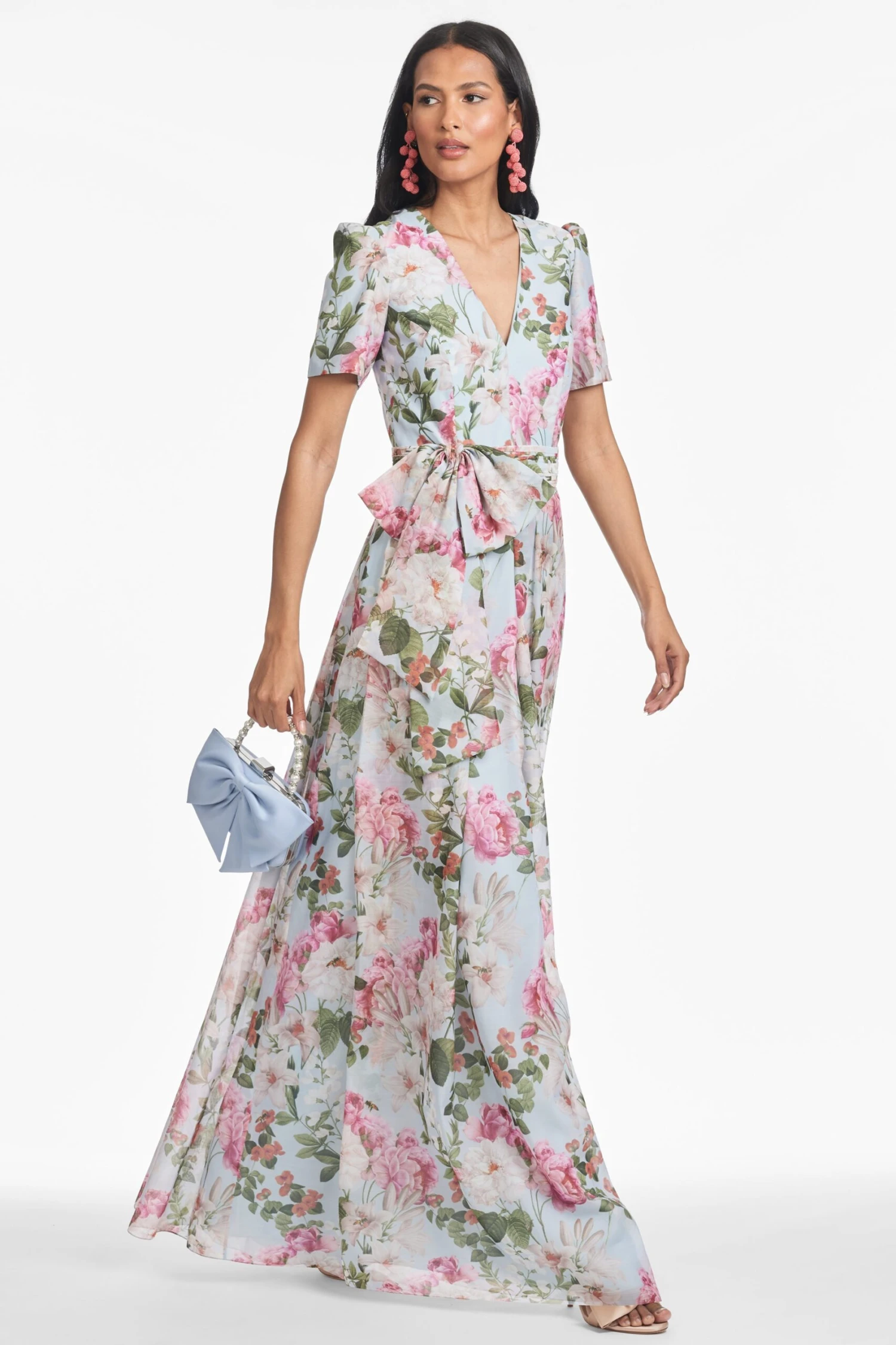 BRONWYN GOWN - SKY BLUE PETALS 3 BRONWYN GOWN - SKY BLUE PETALS - Image 3