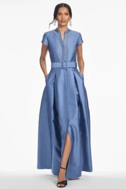 EMBELLISHED MARTA GOWN - TWILIGHT 6 EMBELLISHED MARTA GOWN - TWILIGHT -SACHIN & BABI Clothes T251G12 495 2