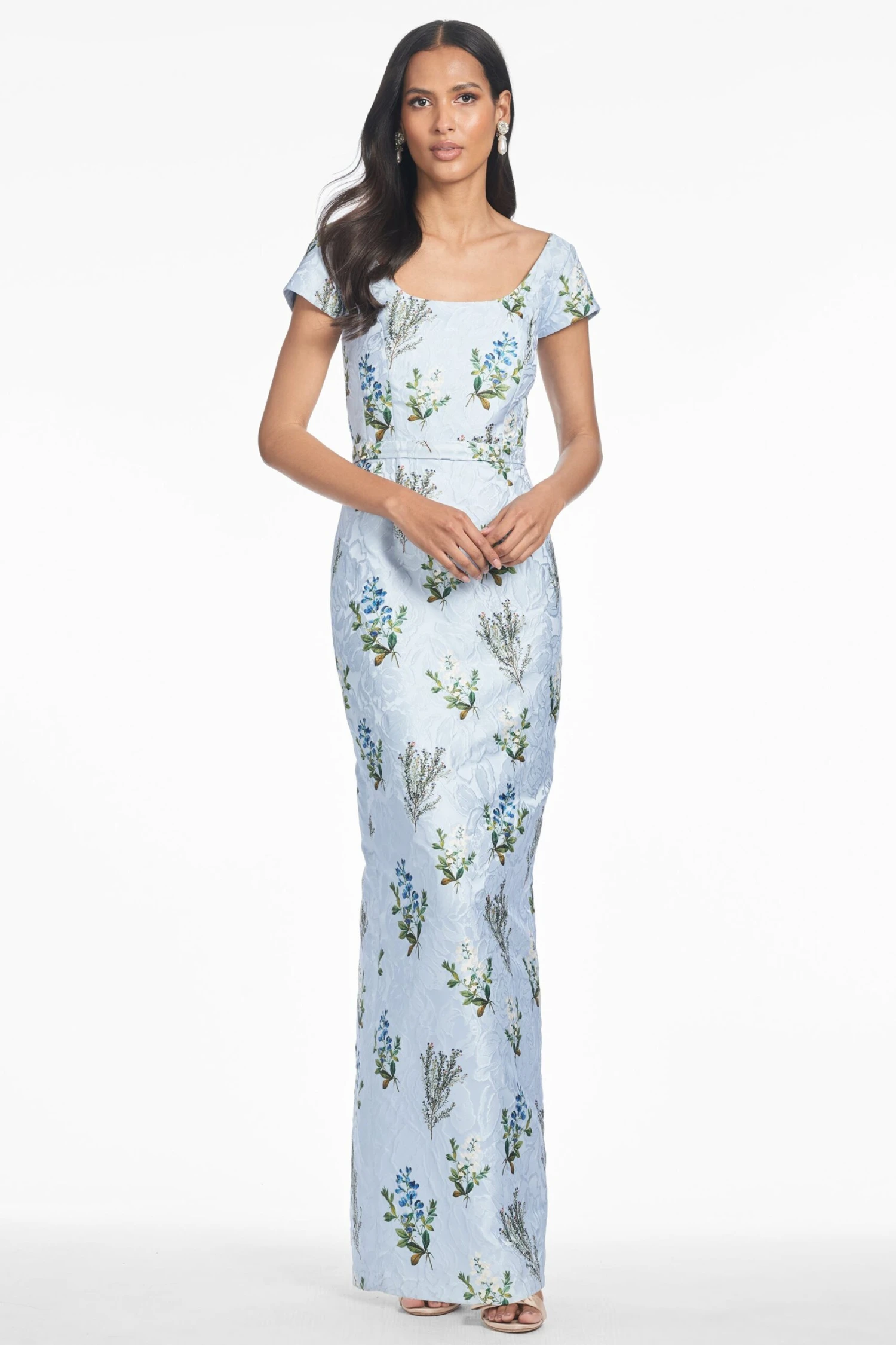 GRACE GOWN - CLOUD BLUE PANICLE 2 GRACE GOWN - CLOUD BLUE PANICLE - Image 2