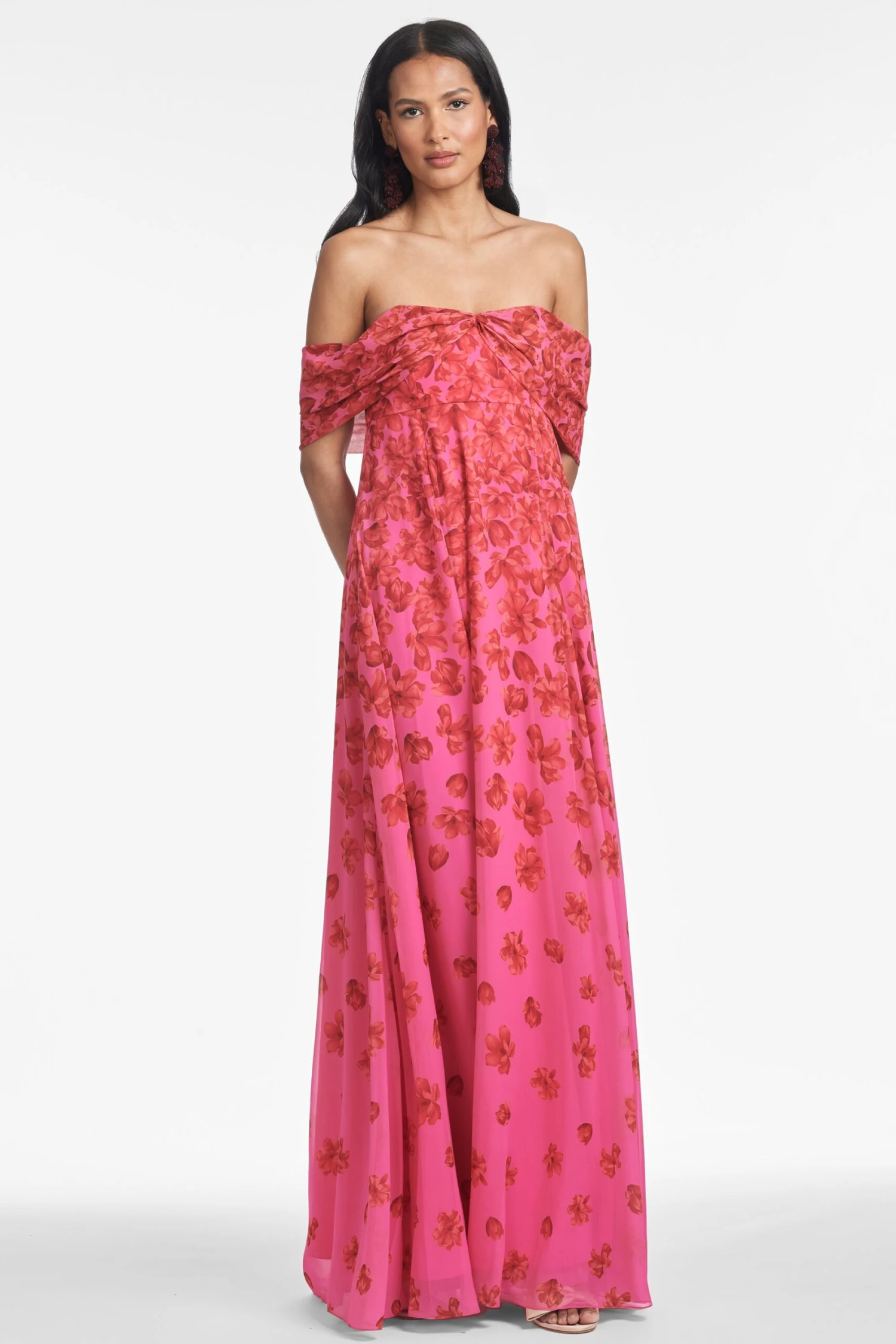 KENNEDY GOWN - ROSE VERMILION 2 KENNEDY GOWN - ROSE VERMILION - Image 2