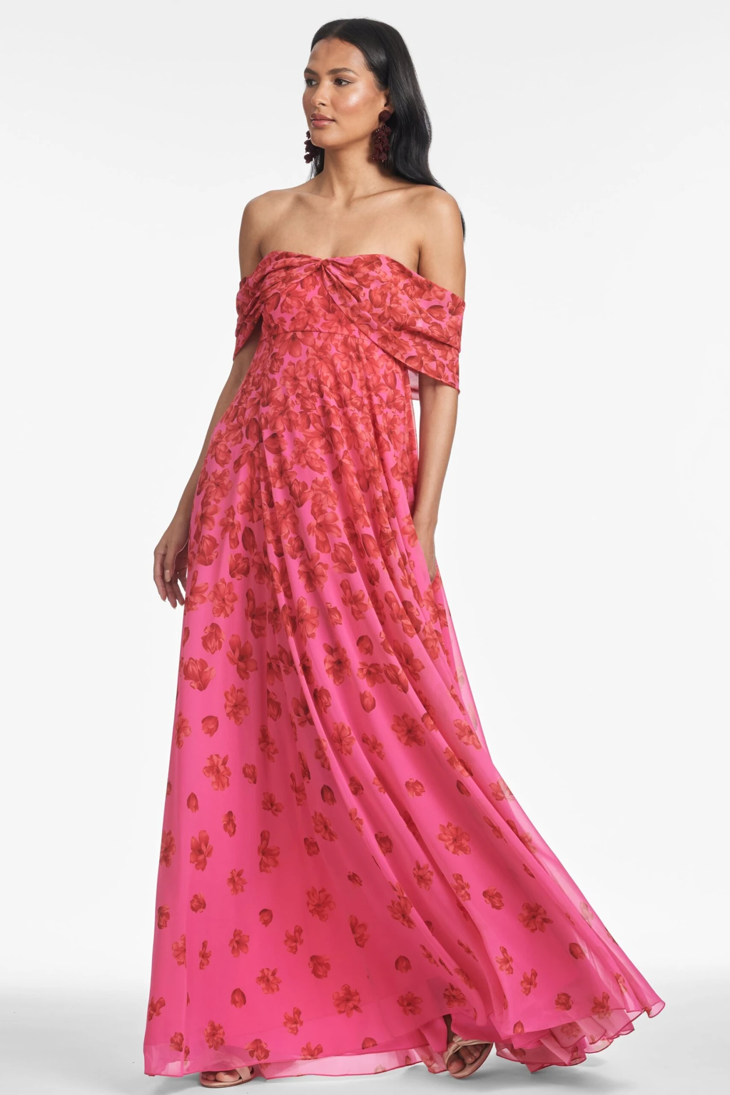 KENNEDY GOWN - ROSE VERMILION 3 KENNEDY GOWN - ROSE VERMILION - Image 3