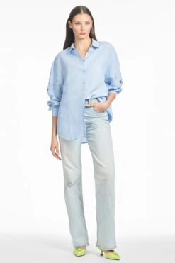 HALSEY TOP - DELFT BLUE 8 HALSEY TOP - DELFT BLUE -SACHIN & BABI Clothes T251T03 450