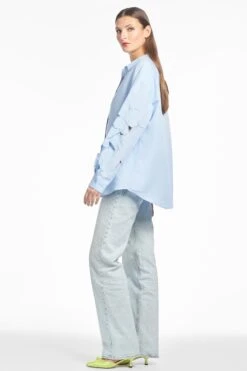 HALSEY TOP - DELFT BLUE 7 HALSEY TOP - DELFT BLUE -SACHIN & BABI Clothes T251T03 450 4