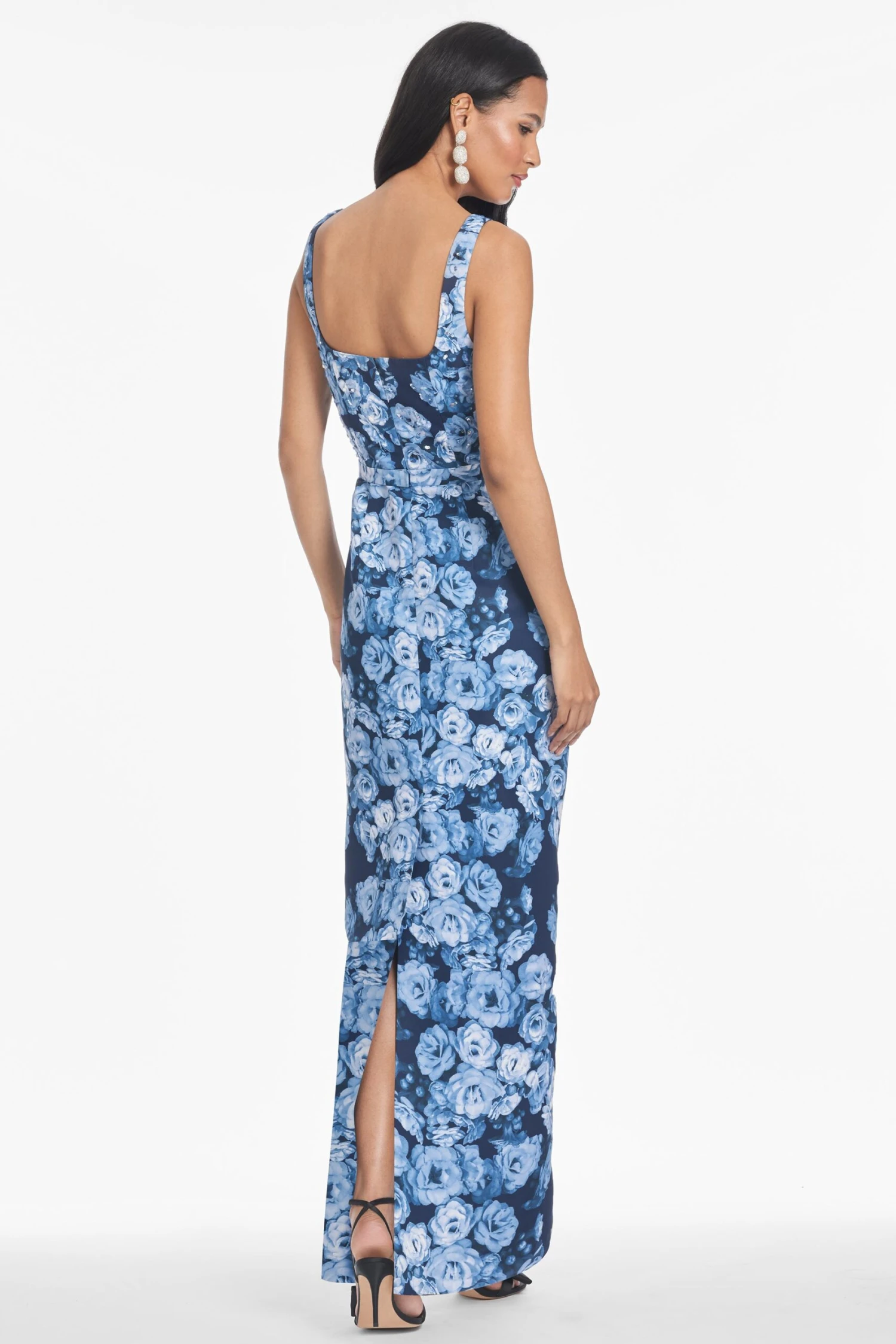 LANA GOWN - WILD SAPPHIRE ROSES 3 LANA GOWN - WILD SAPPHIRE ROSES - Image 3