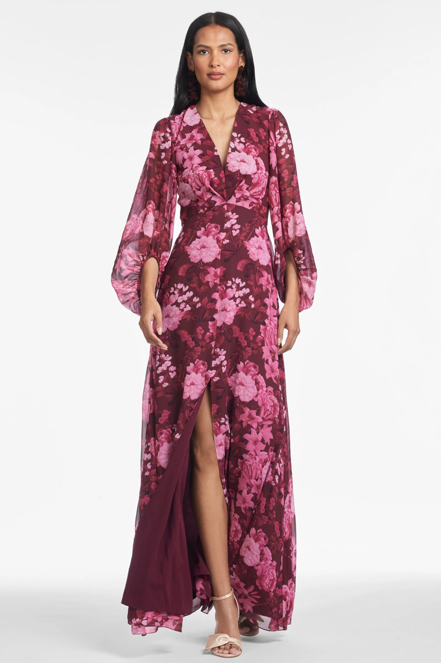 JENNY GOWN - RASPBERRY FLORIBUNDA 2 JENNY GOWN - RASPBERRY FLORIBUNDA - Image 2