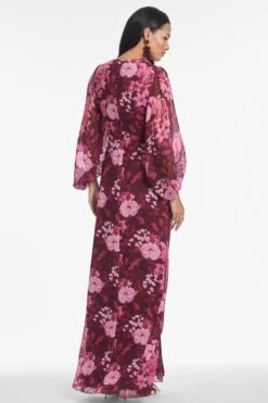 JENNY GOWN - RASPBERRY FLORIBUNDA 6 JENNY GOWN - RASPBERRY FLORIBUNDA -SACHIN & BABI Clothes T252G58 678 5