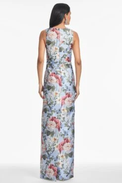 ADELLYN GOWN - POWDER BLUE BOUQUET 7 ADELLYN GOWN - POWDER BLUE BOUQUET -SACHIN & BABI Clothes T252G66 067 5