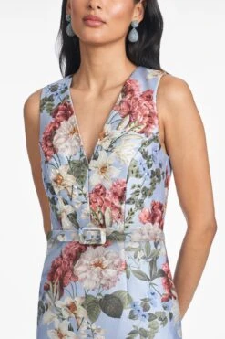 ADELLYN GOWN - POWDER BLUE BOUQUET 5 ADELLYN GOWN - POWDER BLUE BOUQUET -SACHIN & BABI Clothes T252G66 067 6