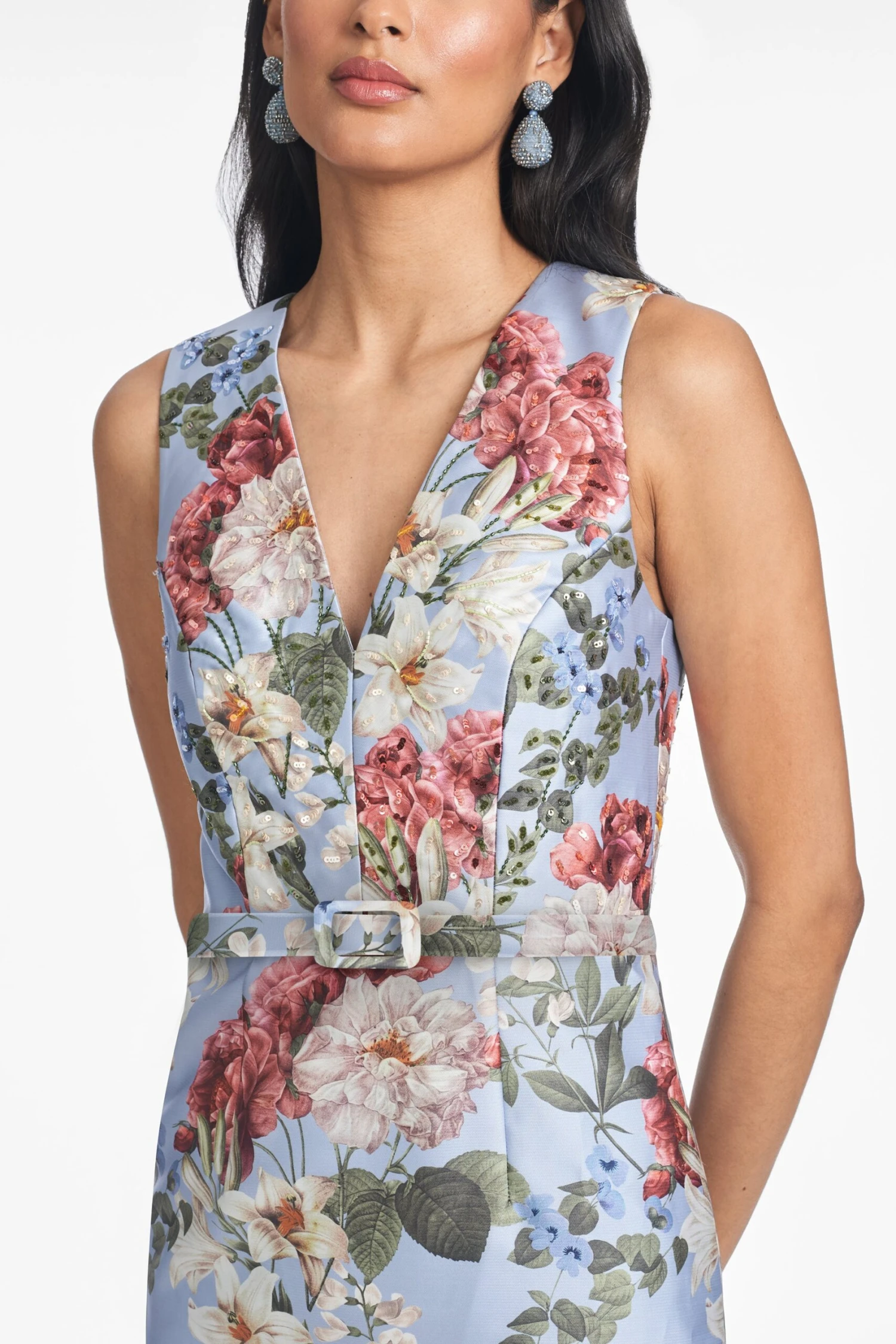 ADELLYN GOWN - POWDER BLUE BOUQUET 2 ADELLYN GOWN - POWDER BLUE BOUQUET - Image 2