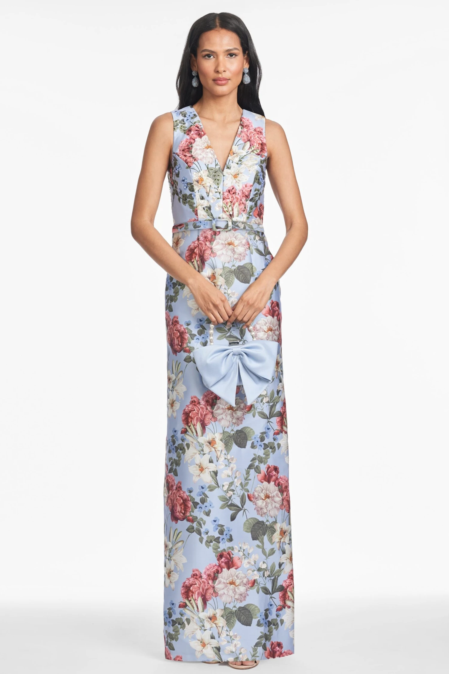 ADELLYN GOWN - POWDER BLUE BOUQUET 1 ADELLYN GOWN - POWDER BLUE BOUQUET