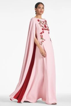 Vittoria Gown - Morganite/Ruby -SACHIN & BABI Clothes VITTORIAGOWN MORGANITE RUBY SIDE2 1