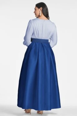 Zoe Gown - Periwinkle/Eclipse -SACHIN & BABI Clothes ZOEGOWN PERIWINKLEECLIPSE BACK2