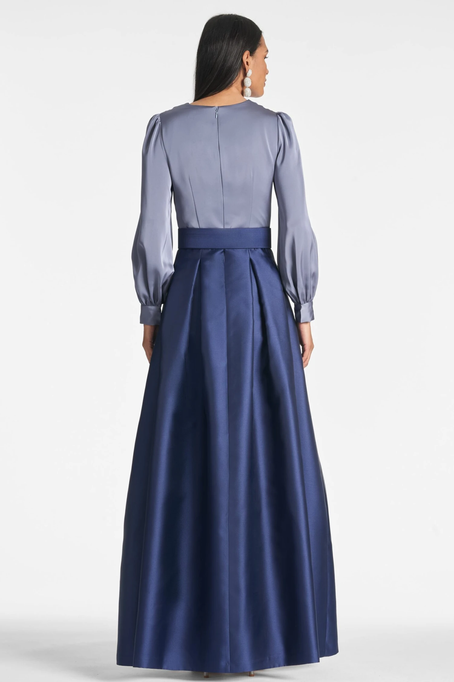 Zoe Gown - Cool Grey/Night Sky 4 Zoe Gown - Cool Grey/Night Sky - Image 4