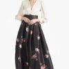 Zoe Gown - Ivory/Noir Blossom