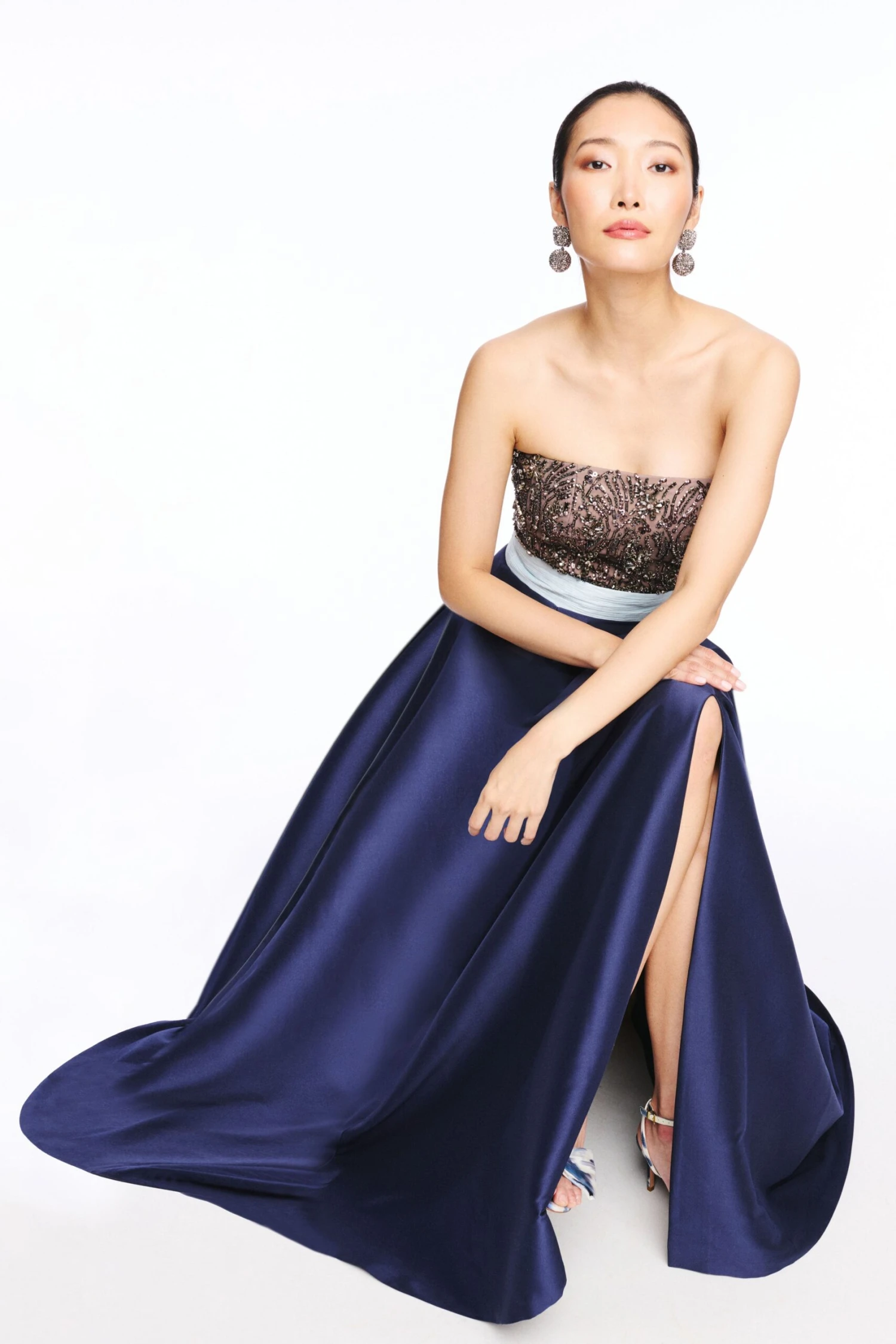 COLETTE GOWN - SILVER/NIGHT SKY 2 COLETTE GOWN - SILVER/NIGHT SKY - Image 2