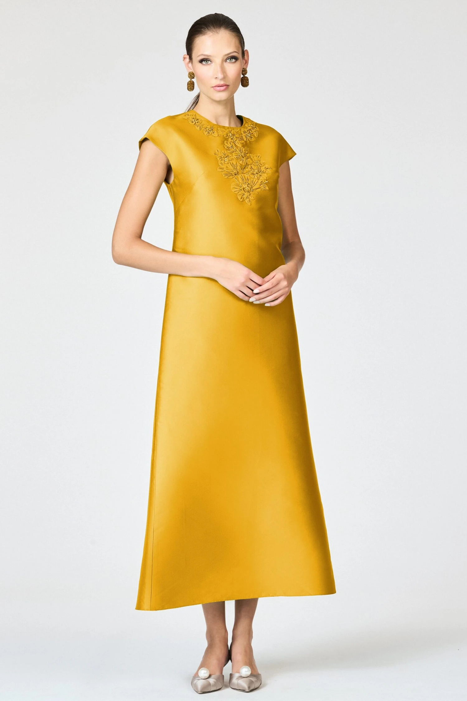 GWENDOLYN GOWN - SAFFRON 1 GWENDOLYN GOWN - SAFFRON