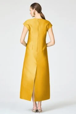 GWENDOLYN GOWN - SAFFRON 7 GWENDOLYN GOWN - SAFFRON -SACHIN & BABI Clothes saffronF251G08 311 5