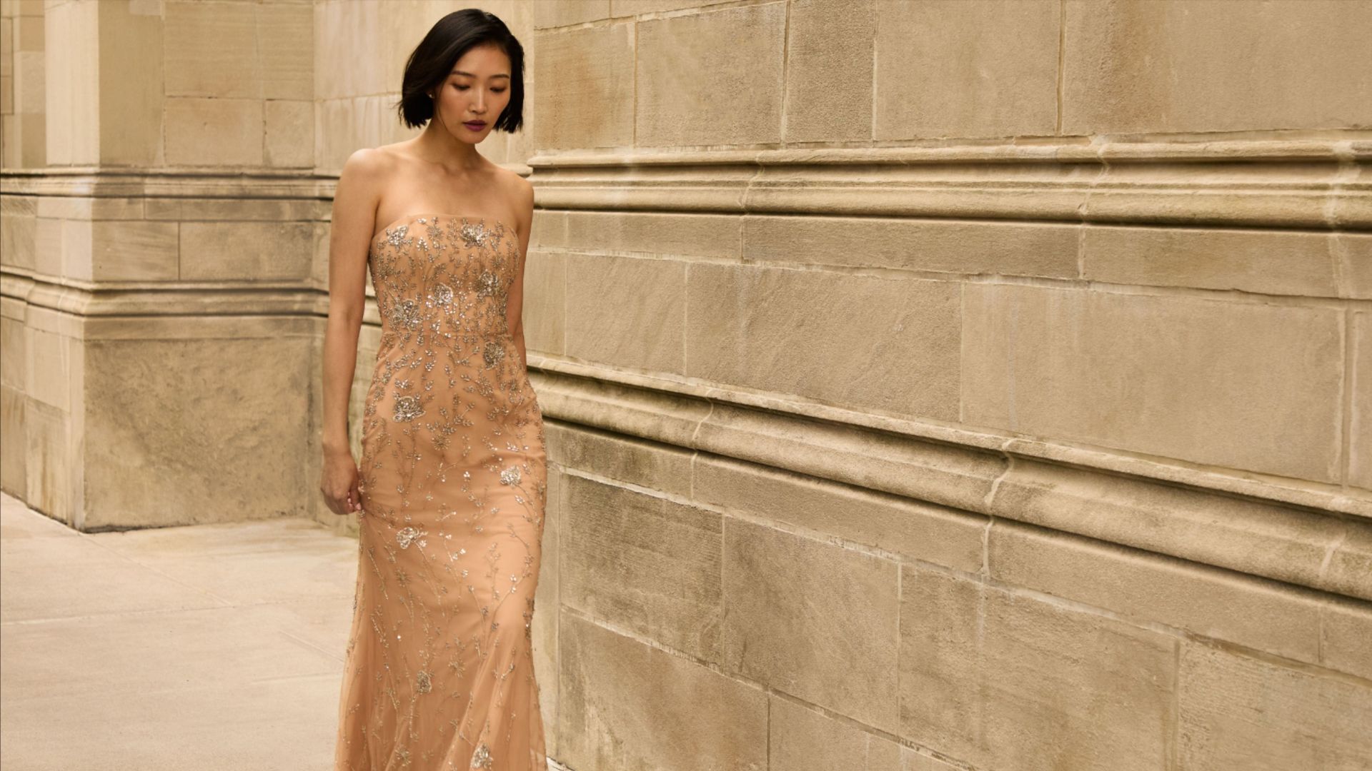 SACHIN & BABI Clothes -SACHIN & BABI Clothes Green and Beige Minimalist Skincare Product Presentation